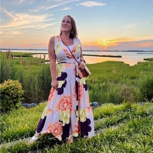 NWT Anthropologie Maeve Wrap Maxi Dress - Size 2 Petite - Floral